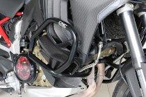 CNC Racing Engine guard in steel tubes, black - Ducati