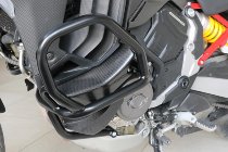 CNC Racing Engine guard in steel tubes, black - Ducati