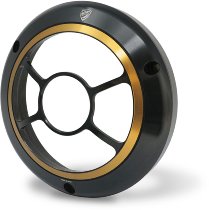 CNC Racing Headlight cover, Bicolor, black/gold - MV