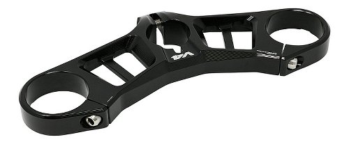 CNC Racing Triple clamps Top yoke, Ø53mm, black - Ducati