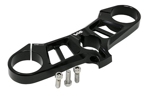 CNC Racing Triple clamps Top yoke, Ø53mm, black - Ducati