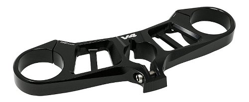 CNC Racing Triple clamps Top yoke, Ø53mm, black - Ducati