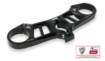 CNC Racing Triple clamps Top yoke, Ø53mm, black, PRAMAC -