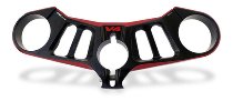 CNC Racing Piastre di sterzo, Ø53mm, nero/rosso - Ducati