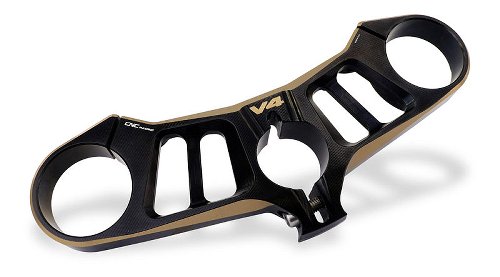 CNC Racing Piastre di sterzo, Ø53mm, nero/bronzo - Ducati