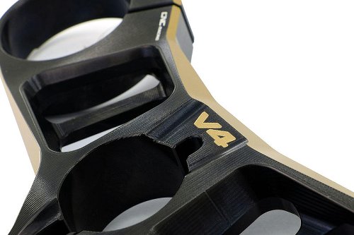 CNC Racing Piastre di sterzo, Ø53mm, nero/bronzo - Ducati