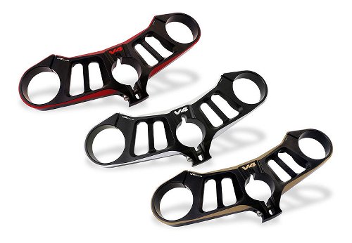 CNC Racing Piastre di sterzo, Ø53mm, nero/bronzo - Ducati
