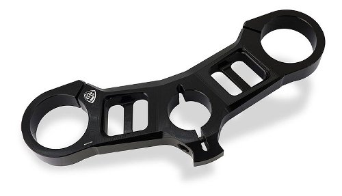 CNC Racing Top yoke, Triple clamps, black - Ducati Panigale