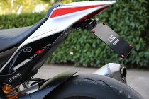 CNC Racing adjustable license plate, black - Aprilia