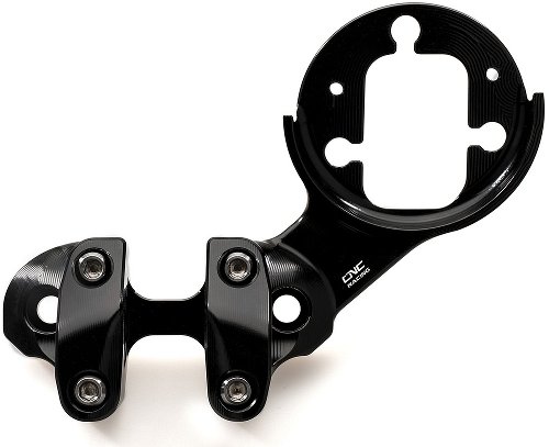 CNC Racing Riser top with dashboard holder, black - Ducati