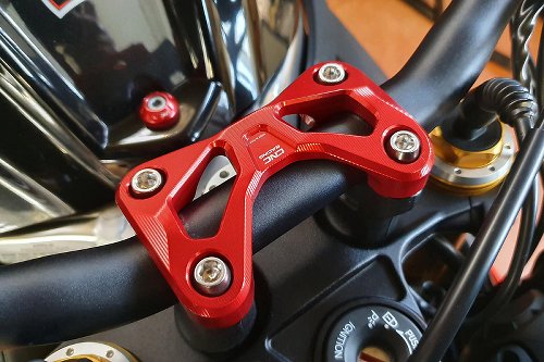 CNC Racing Obere Lenkerklemme, schwarz - Aprilia Tuono