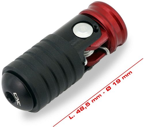 CNC Racing Folding shift lever pin, M6, STREET, black