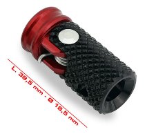 CNC Racing Folding peg rear brake lever, M6, SPORT, black -