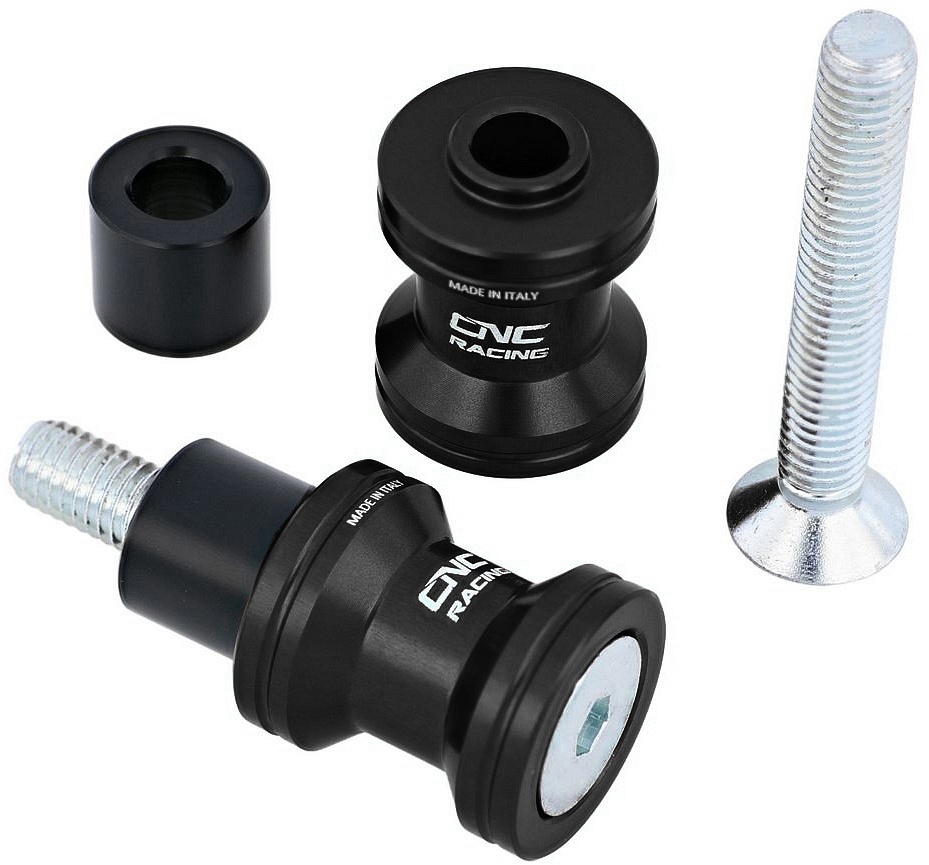 CNC Racing Eingriffsrollen für Montageständer, M8, schwarz 
