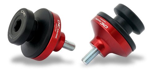 CNC Racing Swingarm spools, M8, red - Ducati Multistrada