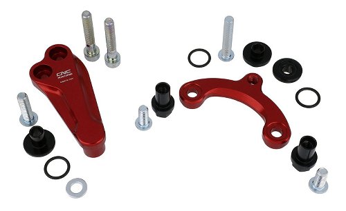 CNC Racing Supporto Ammortizzatore di Sterzo, rosso - Ducati