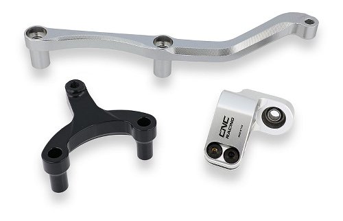 CNC Racing Steering damper kit, silver - MV Agusta Brutale