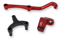 CNC Racing Steering damper kit, for handlebar bracket, red -