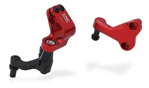 CNC Racing Supporto ammortizzatore di sterzo, rosso - Ducati