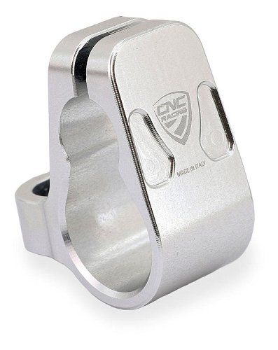 CNC Racing Vertical Clamp for Steering damper Ohlins, silver