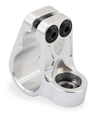 CNC Racing Vertical Clamp for Steering damper Ohlins, silver