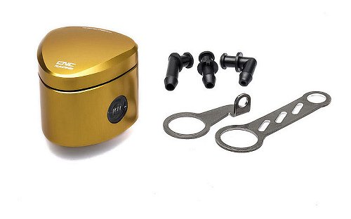 CNC Racing Fluid reservoir front brake, 25ml, REBEL, gold -