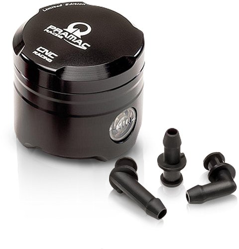 CNC Racing brake/clutch fluid reservoir, 25ml, PRAMAC, black