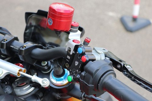 CNC Racing brake/clutch fluid reservoir, 25ml, PRAMAC, red -