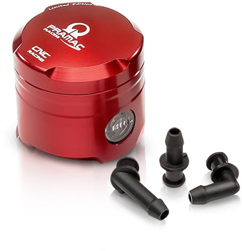 CNC Racing brake/clutch fluid reservoir, 25ml, PRAMAC, red -