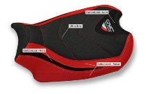 CNC Racing Sitzbankbezug, schwarz-rot - Ducati Panigale V4