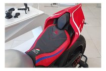 CNC Racing Seat cover, black-red, PRAMAC- Ducati Panigale V4