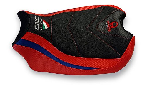 CNC Racing Seat cover, black-red, PRAMAC - Ducati Panigale