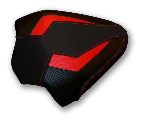 CNC Racing Passenger Seat cover, black-red - Ducati