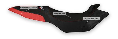 CNC Racing Seat cover, black-red - MV Agusta Brutale