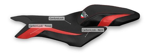 CNC Racing Seat cover, black-red - MV Agusta Brutale