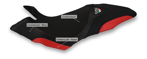 CNC Racing Seat cover, black-red - MV Agusta Dragster