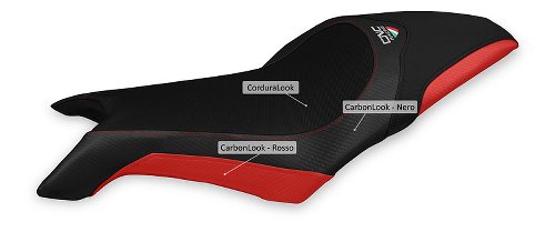 CNC Racing Rivestimento sella, nero-rosso - MV Agusta