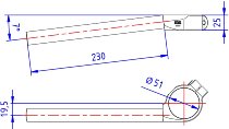 CNC Racing Semimanubri, Ø 51mm, nero - Aprilia, Ducati,