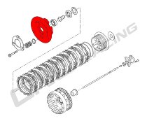 CNC Racing Druckplatte, Ölbadkupplung, schwarz - Ducati