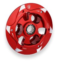 CNC Racing Druckplatte, Ölbadkupplung BICOLOR, rot-silber -