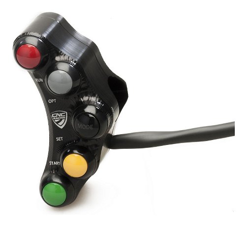 CNC Racing Left/Right handlebar switc, Race use, black - MV