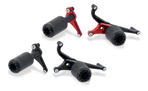 CNC Racing Frame crash protections, black - Ducati Panigale