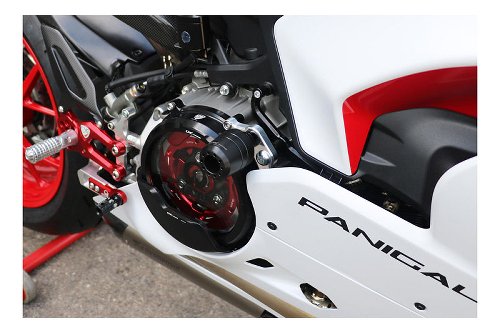 CNC Racing Frame crash protections, black - Ducati Panigale