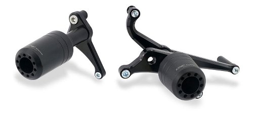 CNC Racing Frame crash protections, black - Ducati Panigale