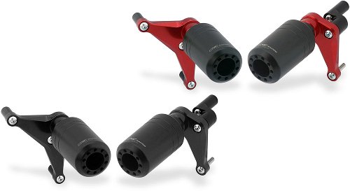 CNC Racing Frame crash protectors, black - Ducati Panigale