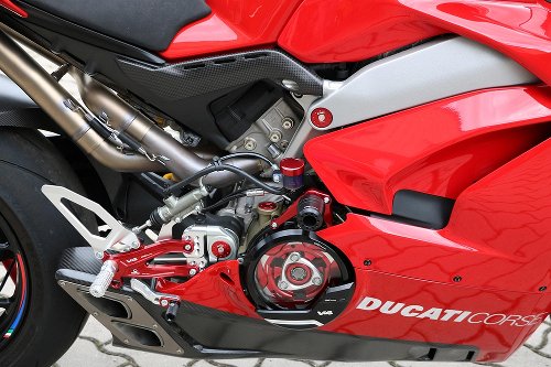 CNC Racing Frame crash protectors, black - Ducati Panigale