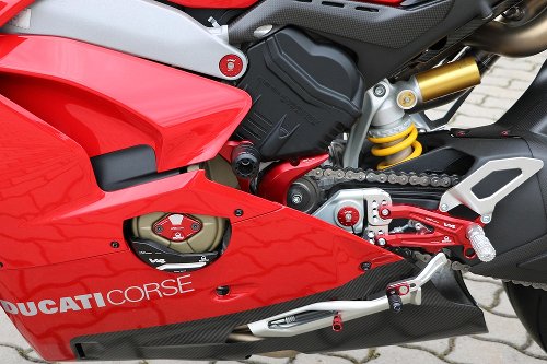 CNC Racing Tamponi protezione telaio, rosso - Ducati