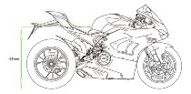 CNC Racing Kit Lower seat position, -15mm, black - Ducati