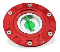 CNC Racing Fuel tank cap, Livey Tricolore, red - Ducati