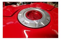 CNC Racing Tappo serbatoio carburante, PRAMAC, argento-rosso
